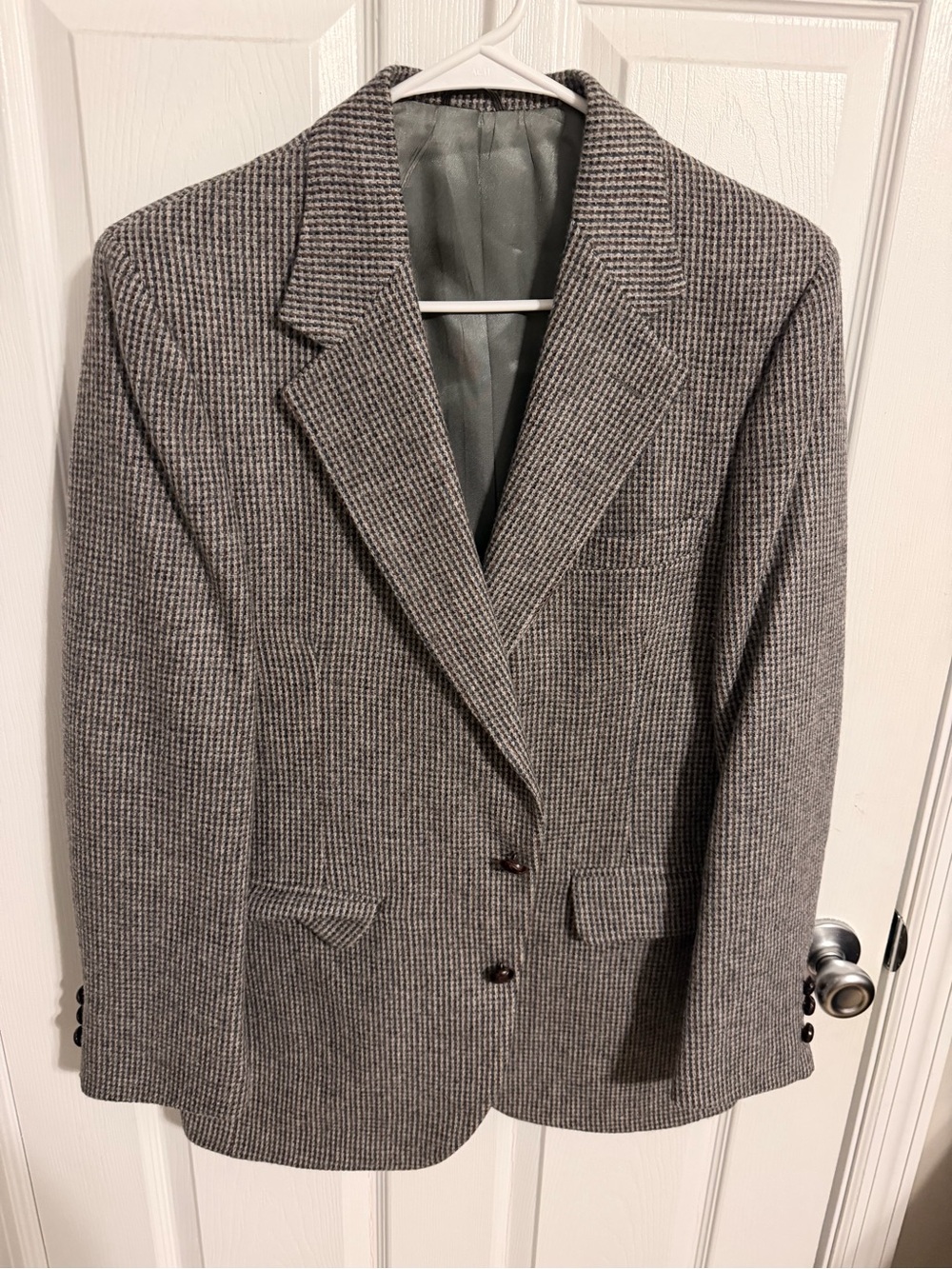 Stafford Gray Houndstooth Sport Coat